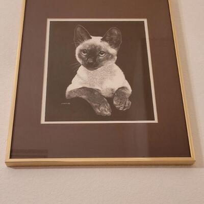 Lot 47: Vintage Chaplan Siamese Print