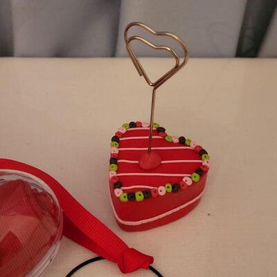 Lot 51:  NEW Valentine's Day Earrings, Stickers & Post Its, Picture Holder, Socks and Coffee Mug