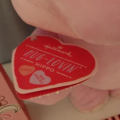 Lot 56:  NEW Valentine's Day Animated Hippo, Valentine's Day Cards, Activity Pad, Stickers and Cube Puzzle