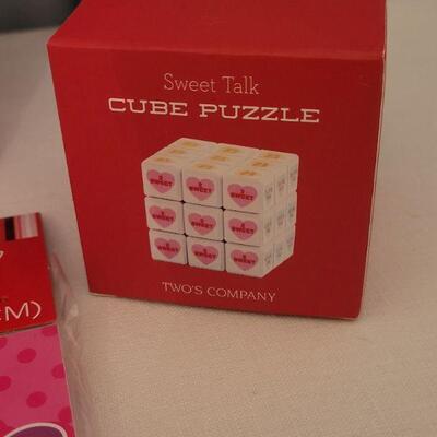 Lot 56:  NEW Valentine's Day Animated Hippo, Valentine's Day Cards, Activity Pad, Stickers and Cube Puzzle