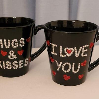Lot 60:  New (2) Coffee Mugs and an Animated Pup