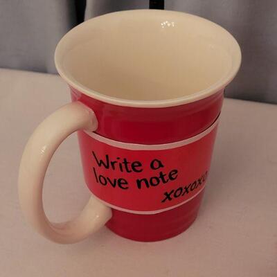 Lot 61: NEW Love Notes Pillow, Notepad & Pen, Coffee Mug and Plushie 