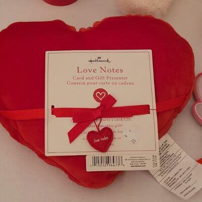 Lot 61: NEW Love Notes Pillow, Notepad & Pen, Coffee Mug and Plushie 