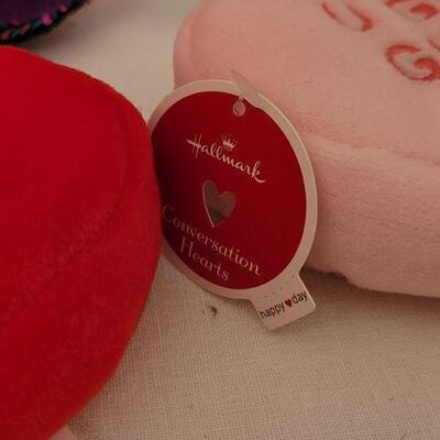 Lot 62. New Animated Valentine's Ape, Recordable Heart Keychain, Socks, Make Up Brushes and Pouch, Heart BeaN bags, Sunglasses &...