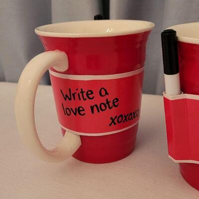 Lot 63: NEW Coffee Mugs and Animated Cupid Bears