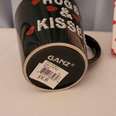 Lot 65. New Coffee Mugs, Bling Heart Keychain, Soap, Bath Ball & Candle Lot