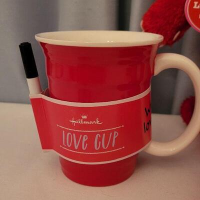 Lot 67: New Valentine's Day Animated Monkey, (2) Coffee Mugs and (2) Cube Puzzles