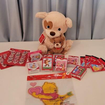 Lot 69:  NEW Valentine's Day Cards, Puzzles, Erasers, Sticker Pads and Window Gel
