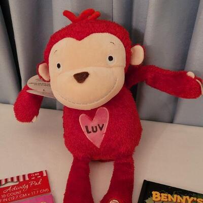 Lot 70:  New Animated Monkey, Book and Activity Pad 