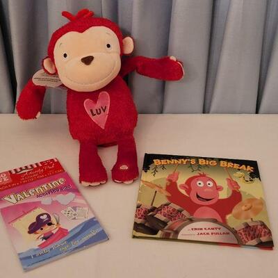 Lot 70:  New Animated Monkey, Book and Activity Pad 