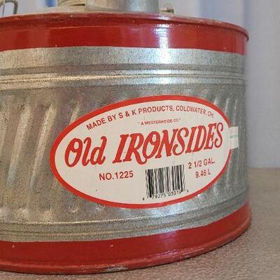 Lot 90: Vintage New OLD IRONSIDE 2 1/2 Gallon Gas Can (Appears Unused)