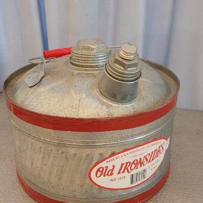Lot 90: Vintage New OLD IRONSIDE 2 1/2 Gallon Gas Can (Appears Unused)