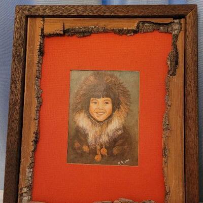 Lot 94: Vintage Framed Fine Art Inuit Prints