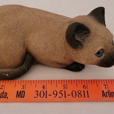 Lot 101: Vintage SANDICAST Signed Cat Sculpture 