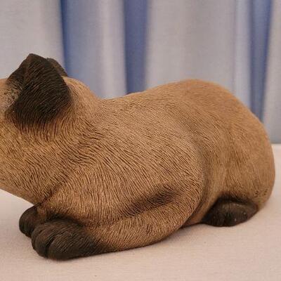 Lot 101: Vintage SANDICAST Signed Cat Sculpture 