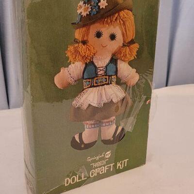 Lot 125: Vintage NEW Doll Craft Kit 16.5" Tall