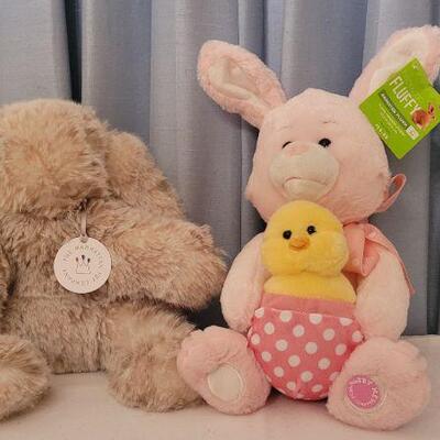 Lot 126: (2) New EASTER Stuffed Animals
