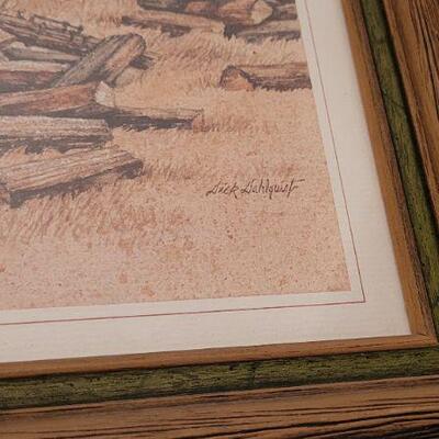 Lot 140: (2) Vintage Fine Art Framed Prints 