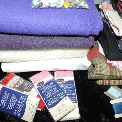 BUTTONS-MATERIAL-SEWING ITEMS