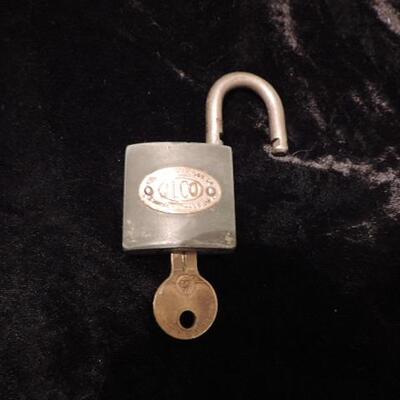 SWISS TECH, ANTIQUE PAD LOCK W/KEY & MORE