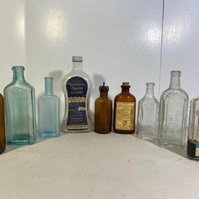 Lot# 173 s Bottle Lot Upjohn Parke Davis Caldwellâ€™s Laxative Senna Vintage Medicine Food Drug Bottles