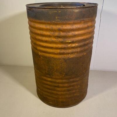 Lot# 174 s Vintage Carbic Calcium Carbide Drum Barrel Steampunk Industrial Repurpose 