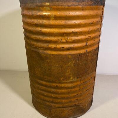 Lot# 174 s Vintage Carbic Calcium Carbide Drum Barrel Steampunk Industrial Repurpose 