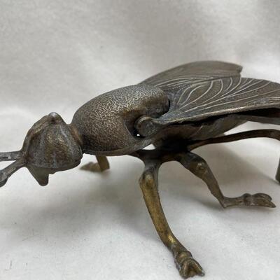 Lot #3. Solid brass fly ashtray
