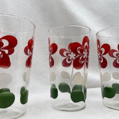 Lot #11 Hand painted glasses