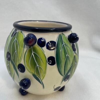 Lot #22  Blueberry cup signed on bottom