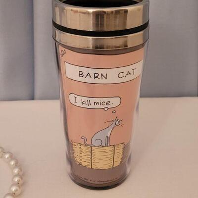 Lot 170: NEW Travel Cup, Book, Notepad, Dog Leash, Photo Clutch 