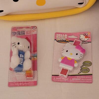 Lot 174: NEW Hello Kitty Plushie, Backpack, Pez and Lip Gloss