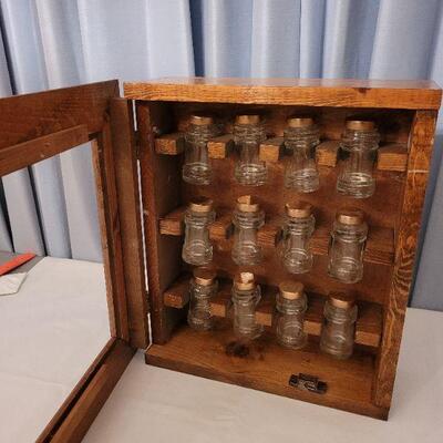 Lot 191: Vintage Spice Rack Apothecary Style Case