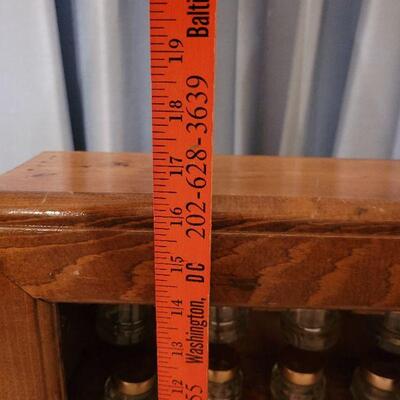 Lot 191: Vintage Spice Rack Apothecary Style Case