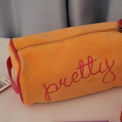 Lot 192: New Makeup Bag, Lip Gloss Ring, Notepads and Plushie