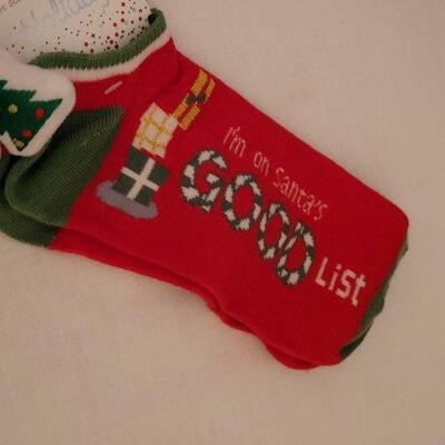 Lot 200: NEW Christmas Stocking Lights and New Socks