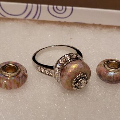 Loot 212: NEW Interchangeable Ring size 10 and Bangle Bracelet 