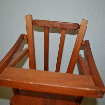LOT 154 ANTIQUE TOY HIGH CHAIR