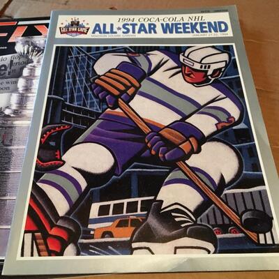 1990s ERIC DEJARDINS Autograph Philadelphia Flyers with Magazine Lot. LOT 5
