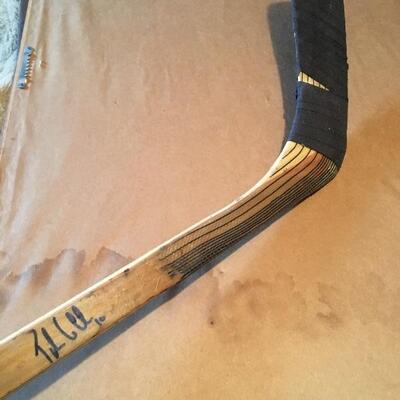 Philadelphia Flyers JOHN LECLAIR Signed Hockey Game Stick. LOT 10