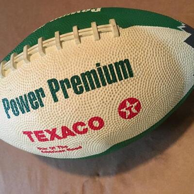 Rare VIA SIKAHEMA Autographed Texaco Advertising Football. LOT 17