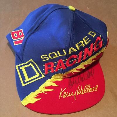 KEN WALLACE Autographed Racing Cap. LOT 26