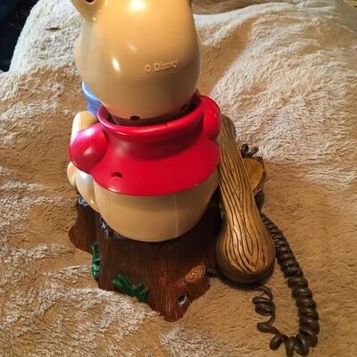 Disney Winnie The Pooh Vintage Phone 12â€. LOT 31
