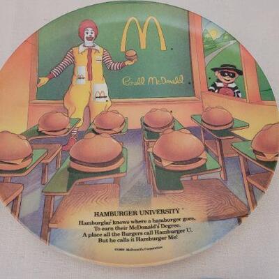 Lot 1: Vintage Retired McDonald's Plastic Children's Plates 9.5" 