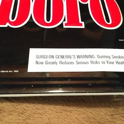 Marlboro Tobacco 17â€ x 22â€ Metal Store Advertising Sign. LOT 40