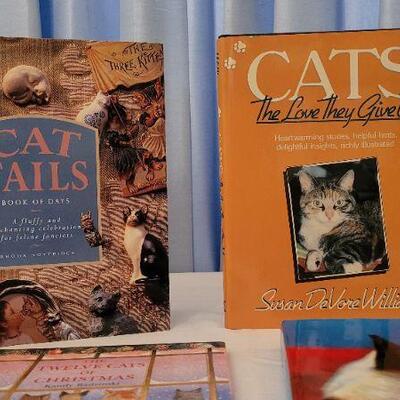 Lot 22: Assorted Hardback Cat Themed Books