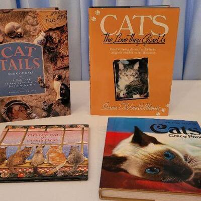 Lot 22: Assorted Hardback Cat Themed Books