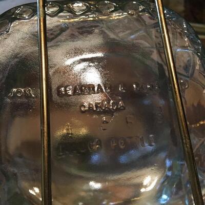 CROWN ROYAL Aynsley Bar Display Bottle and Stand. LOT 50