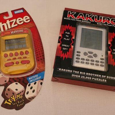 Lot 29: (2) New Electronic Handheld Games - Yahtzee + Kakuro