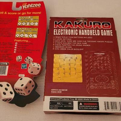 Lot 29: (2) New Electronic Handheld Games - Yahtzee + Kakuro
